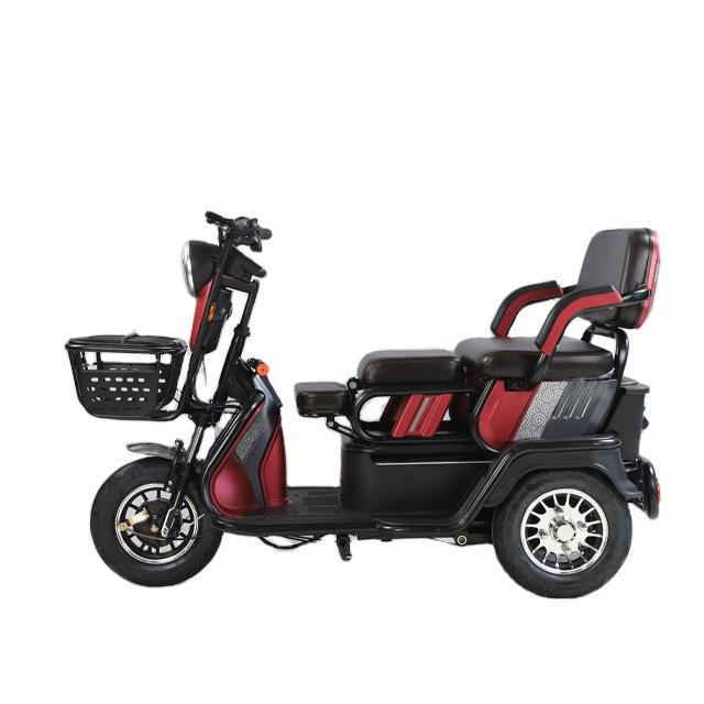 Hot Sale Wholesale Electric Passenger Tricycle Cost-Effective Foam Cushion Rickshaw Open Body Type 48v & 60v Voltage Options